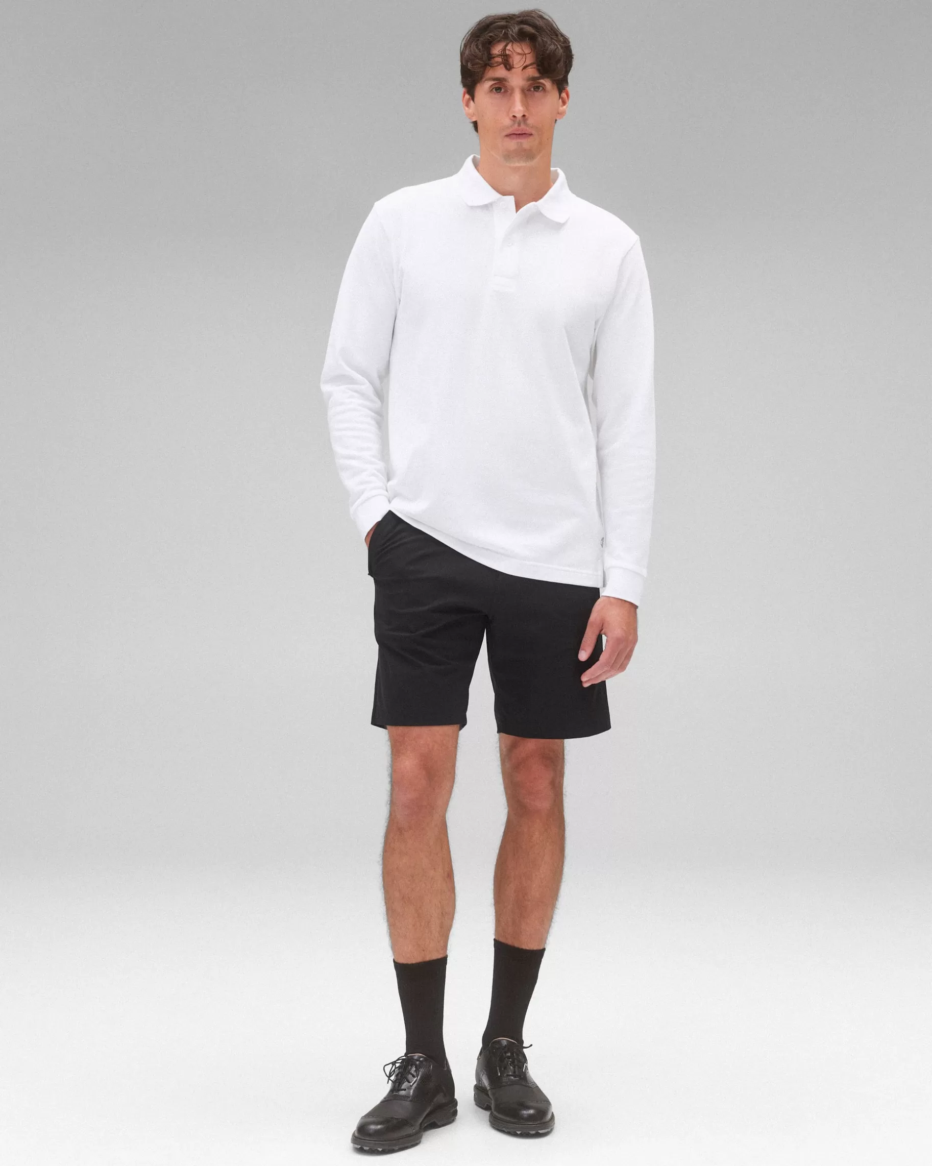 Athletic Pique Academy Long Sleeve Polo | Reigning Champ Shop