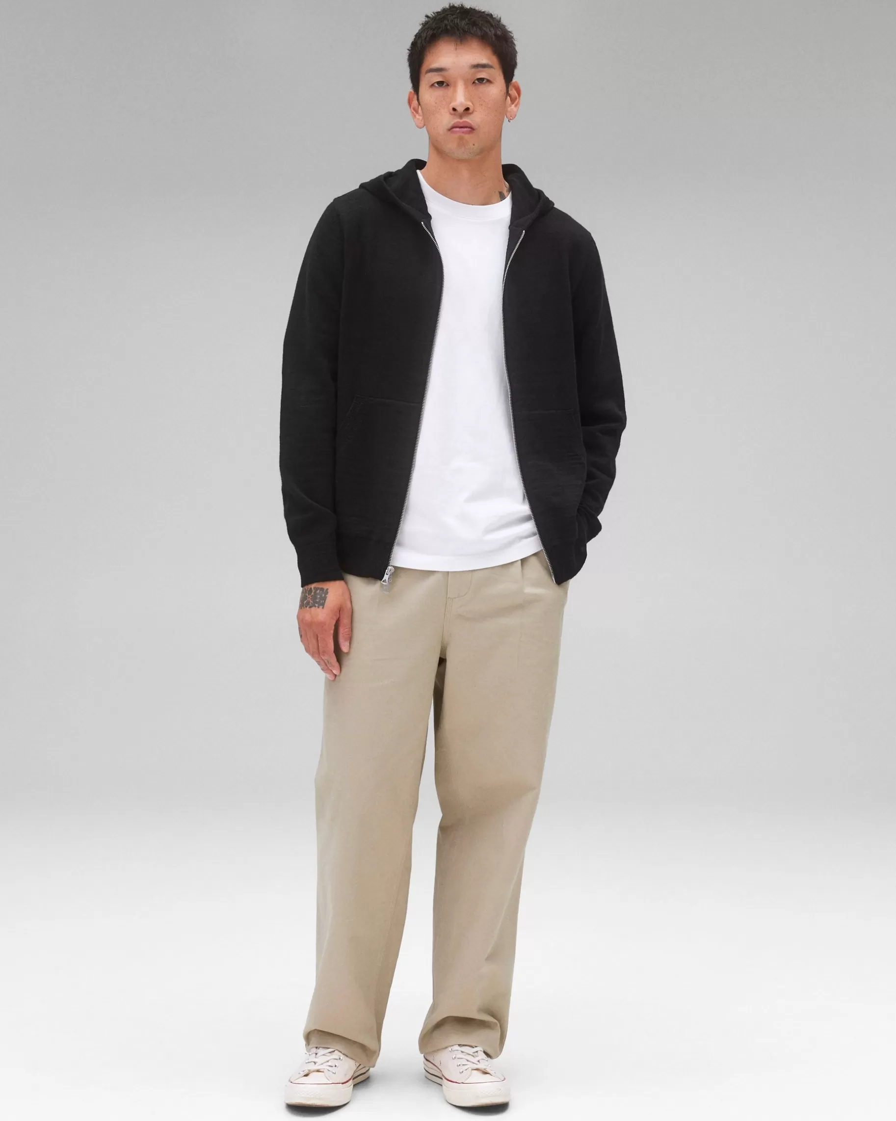 Cotton Slub Laurel Full Zip Hoodie | Reigning Champ Fashion