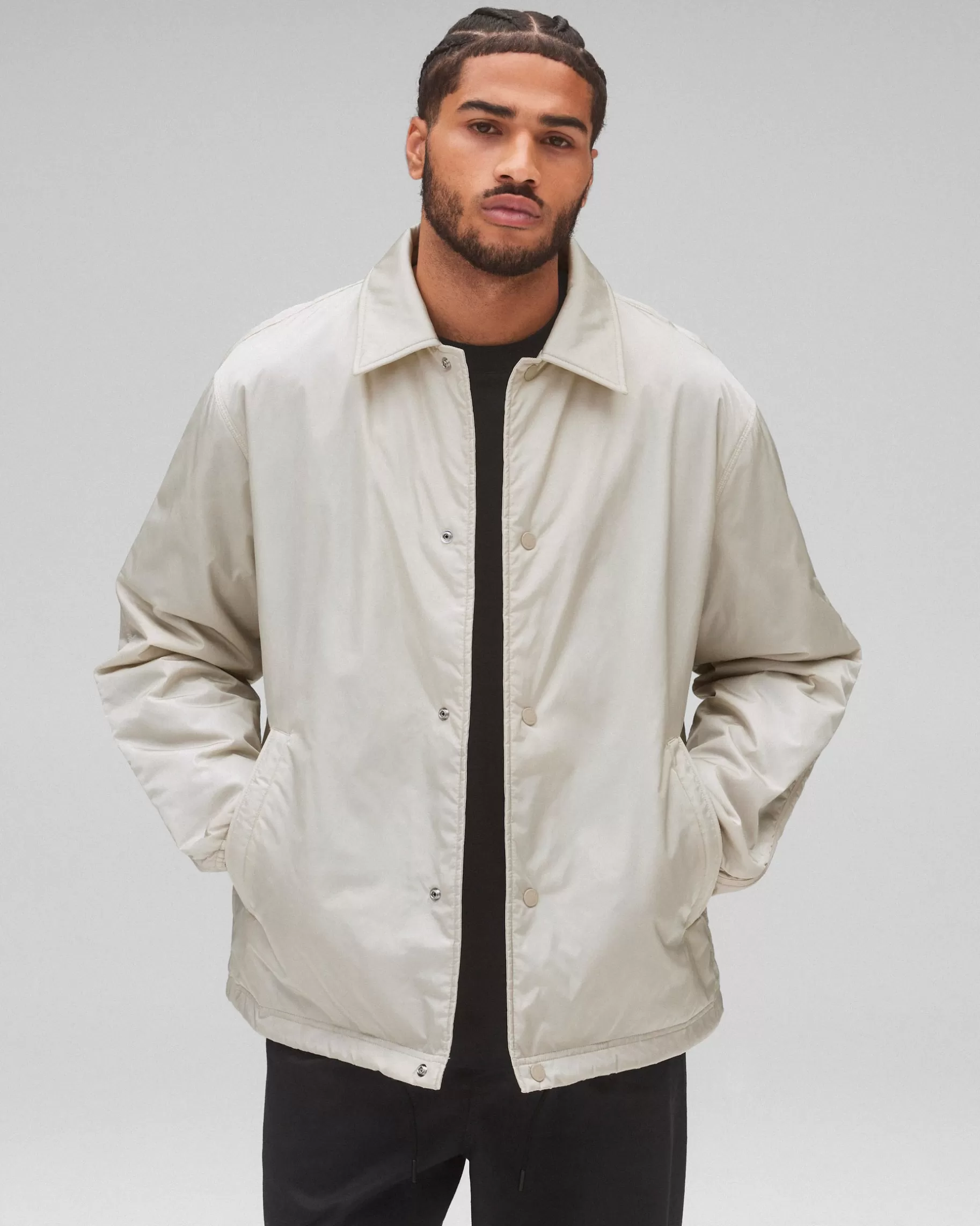 Econyl Satin Nylon Coach's Jacket | Reigning Champ Cheap