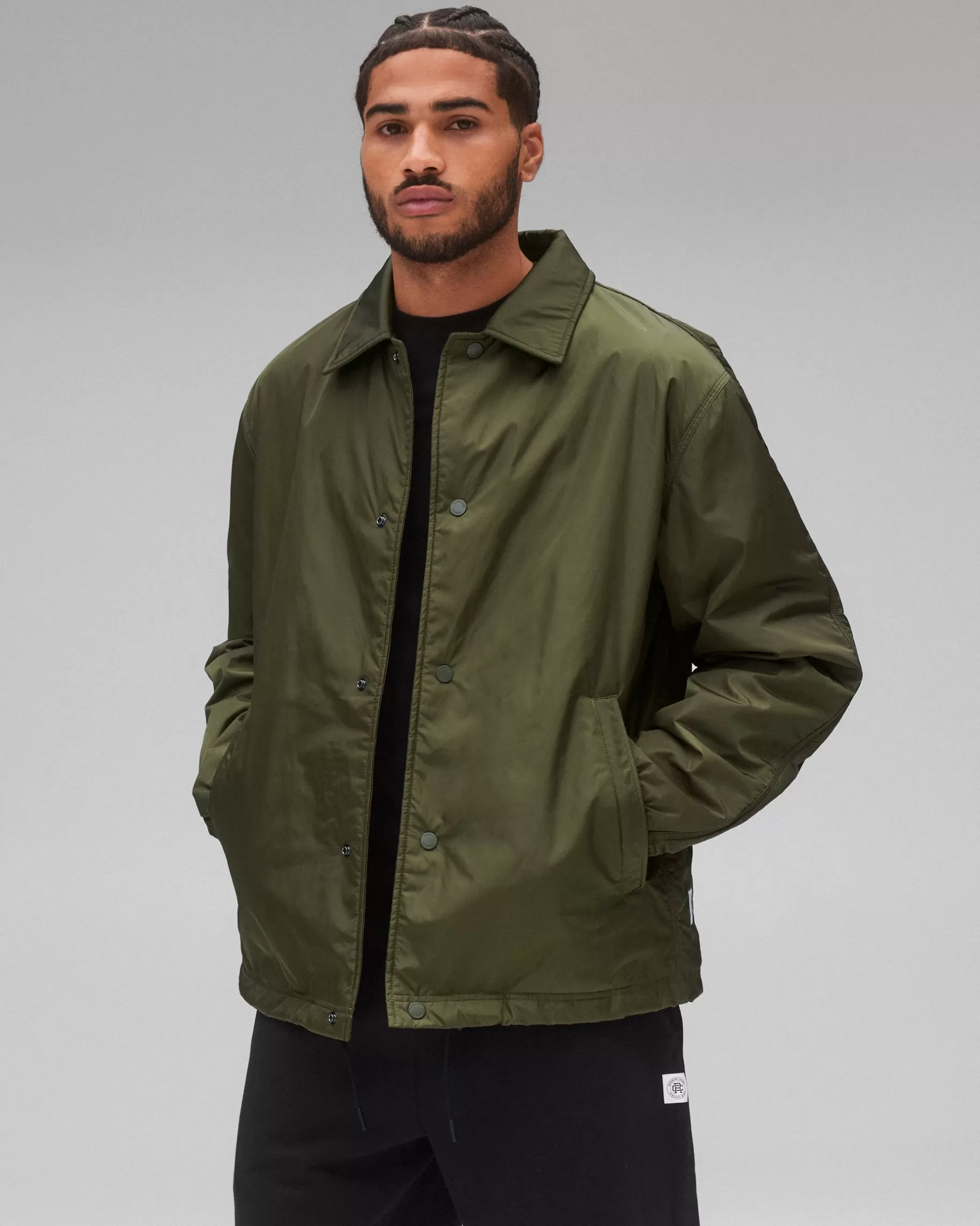 Econyl Satin Nylon Coach's Jacket | Reigning Champ Store