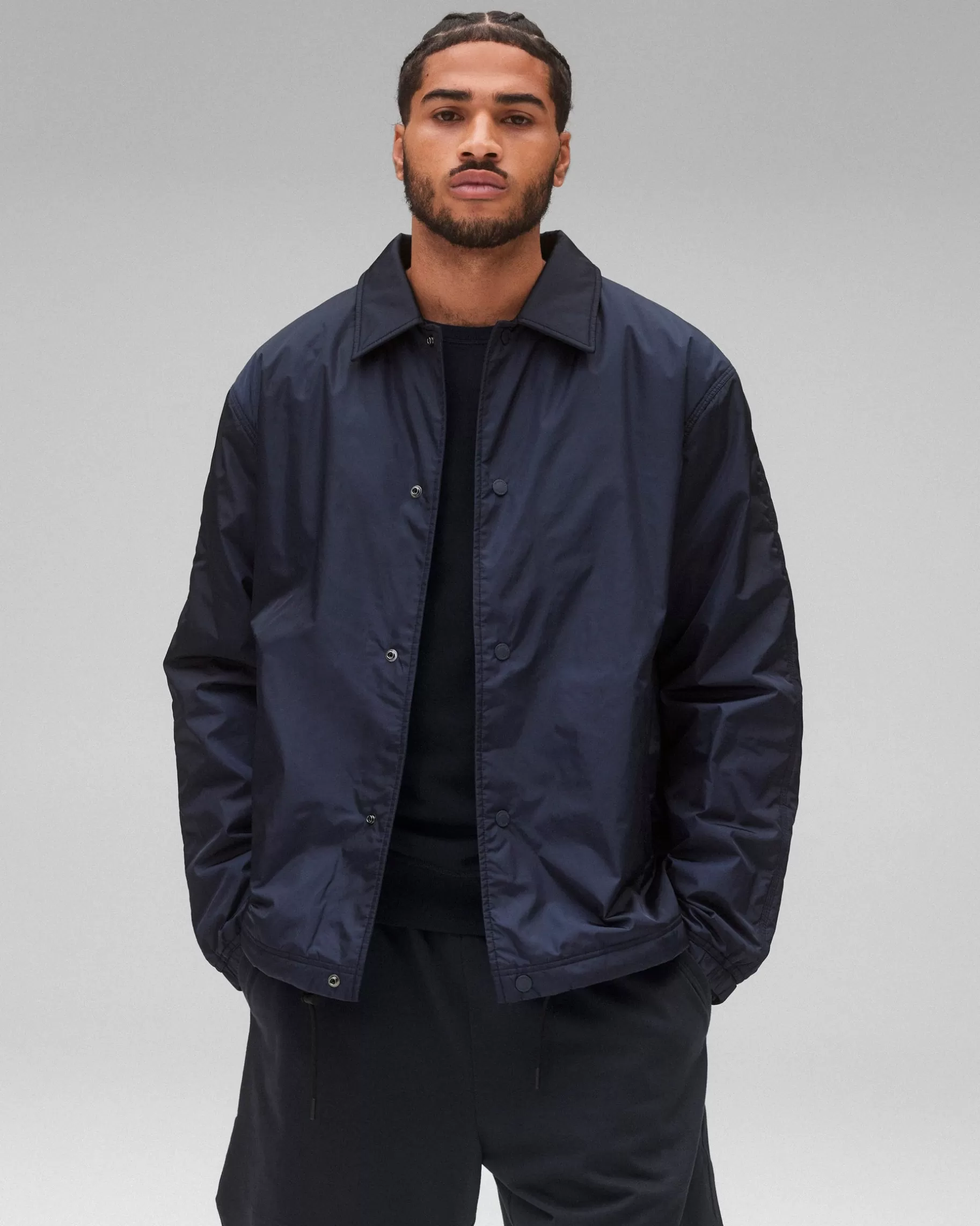 Econyl Satin Nylon Coach's Jacket | Reigning Champ Outlet