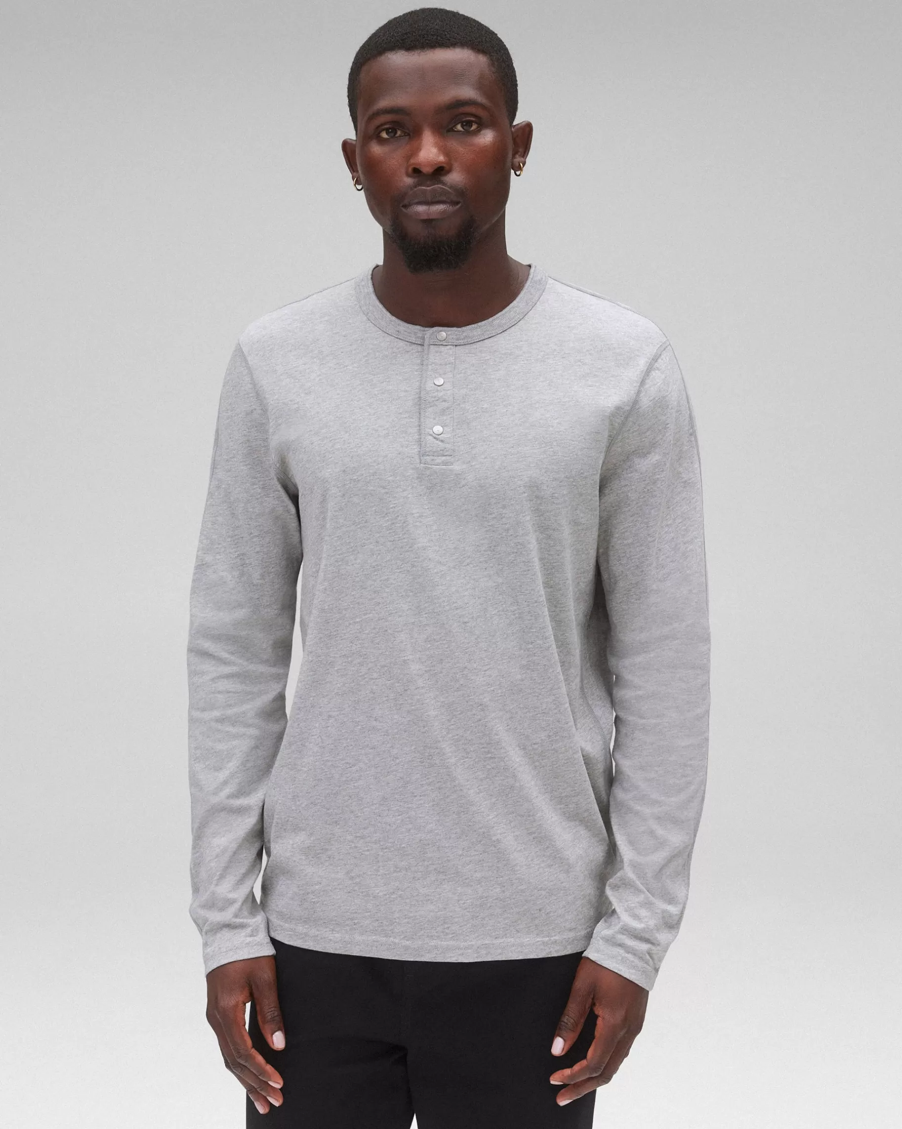 Lightweight Jersey Long Sleeve Henley | Reigning Champ Best Sale