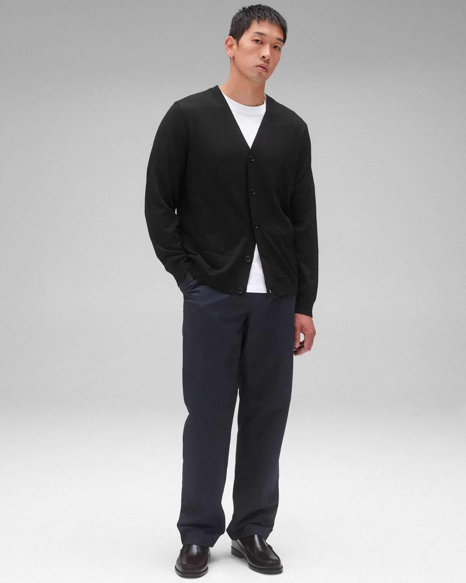 Lightweight Merino Harry Cardigan | Reigning Champ Fashion