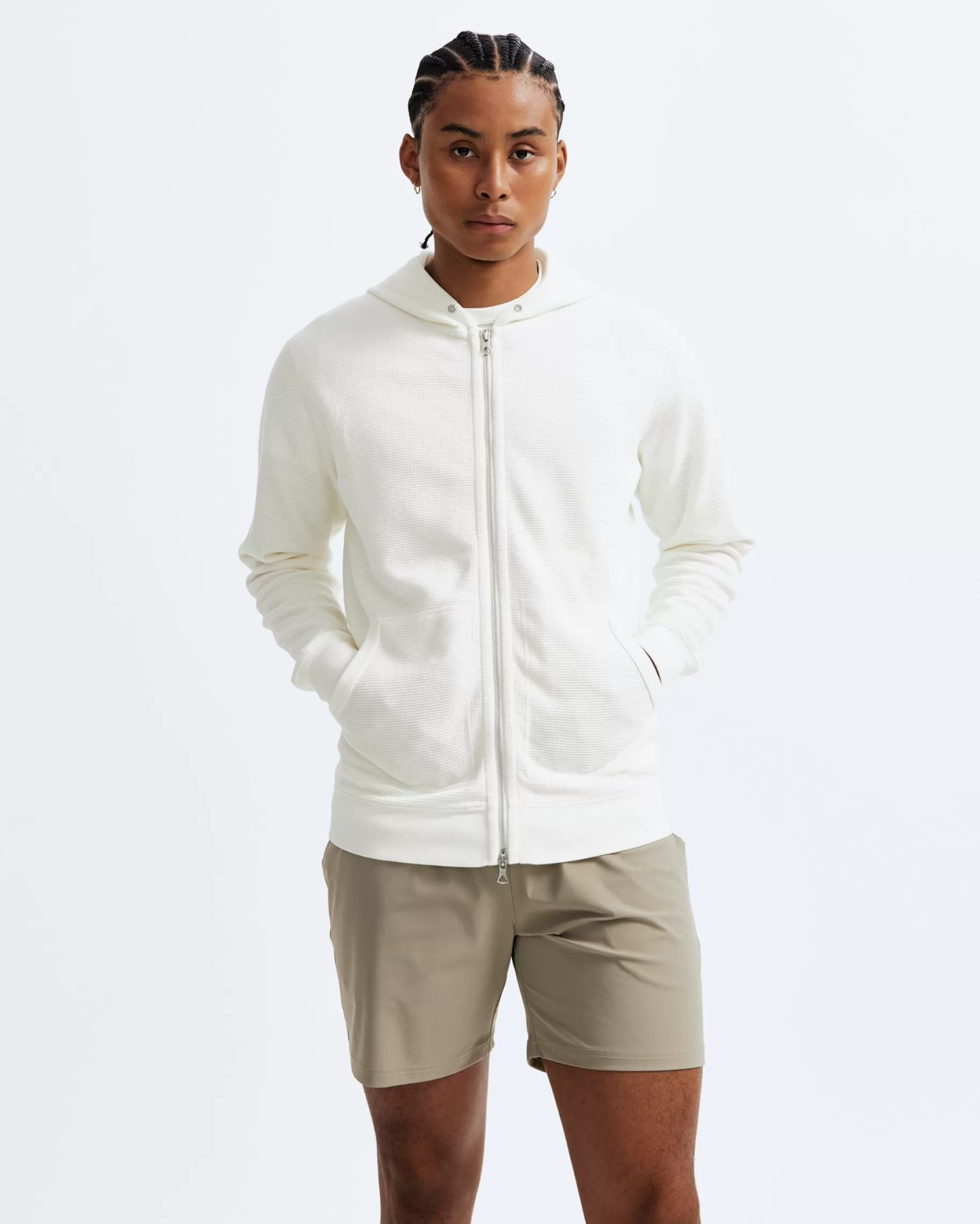 Lightweight Waffle Full Zip Hoodie | Reigning Champ Hot