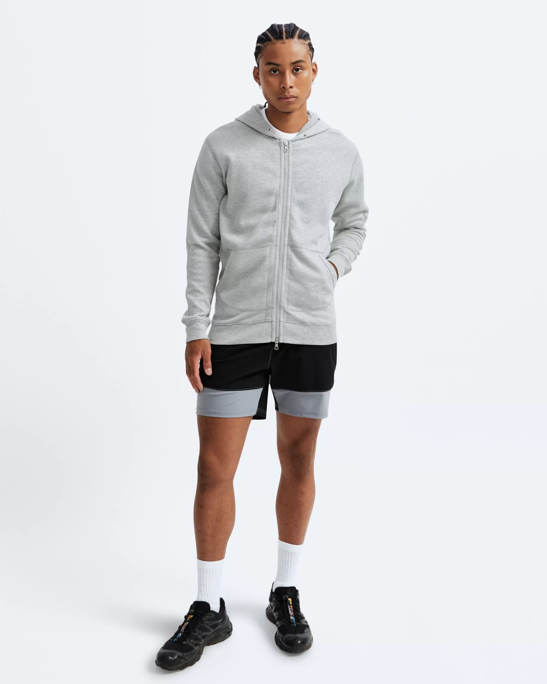 Lightweight Waffle Full Zip Hoodie | Reigning Champ Shop