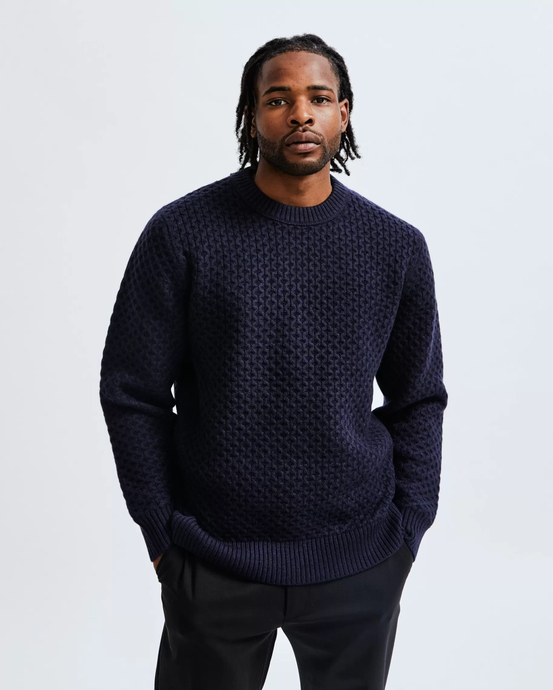 Merino Honeycomb Crewneck | Reigning Champ Cheap