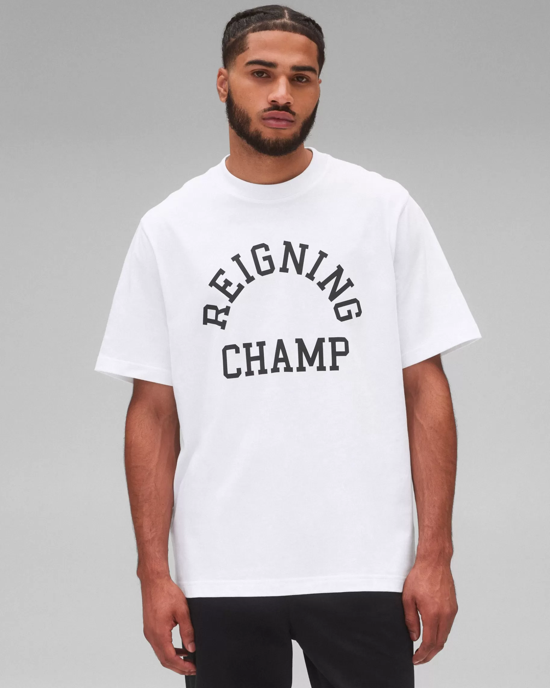 Midweight Jersey Arch Logo T-Shirt | Reigning Champ Hot