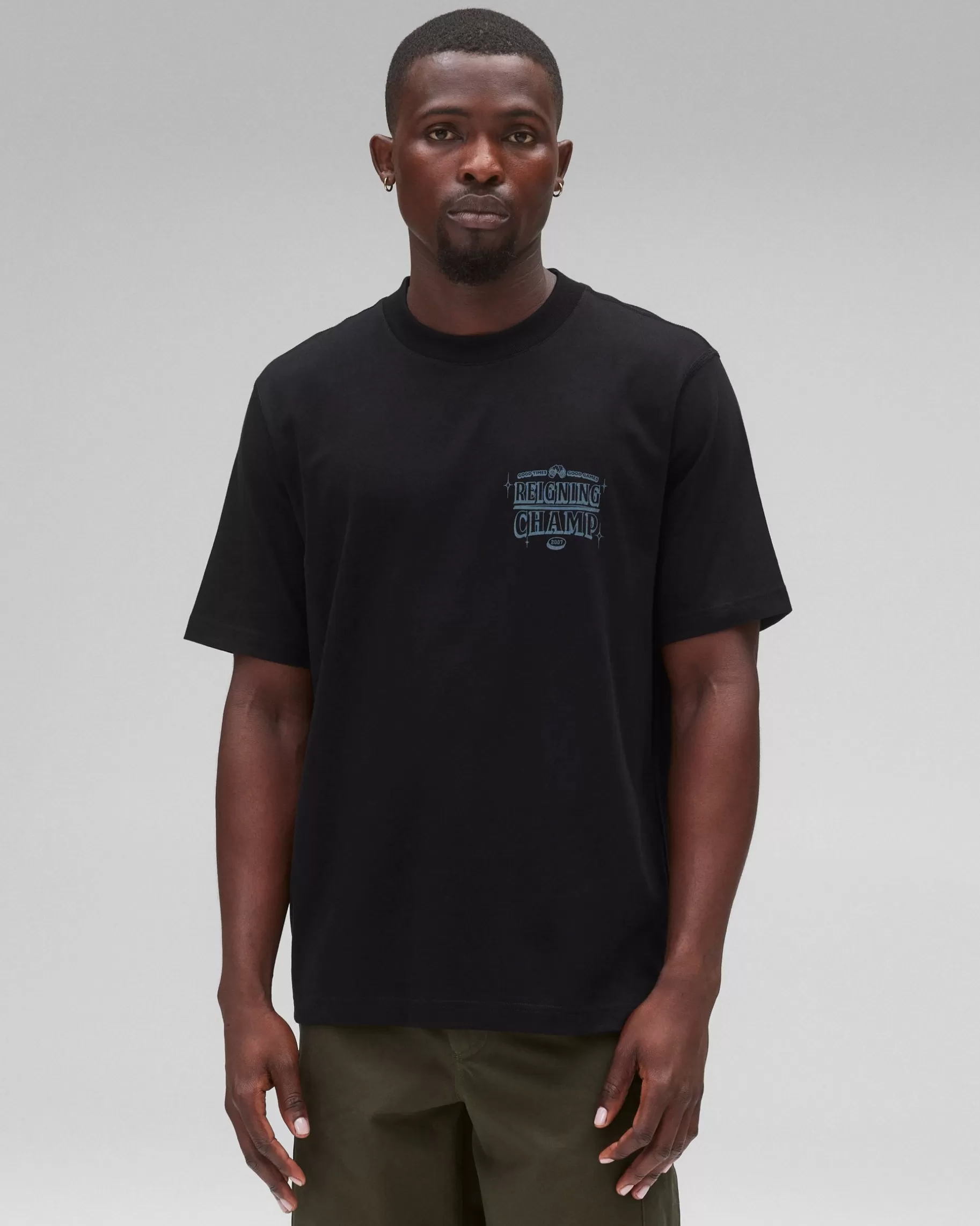 Midweight Jersey Good Times T-Shirt | Reigning Champ Flash Sale