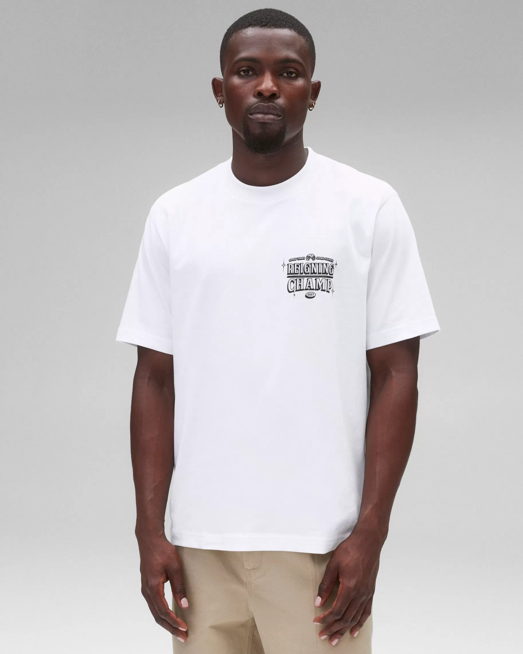 Midweight Jersey Good Times T-Shirt | Reigning Champ Clearance