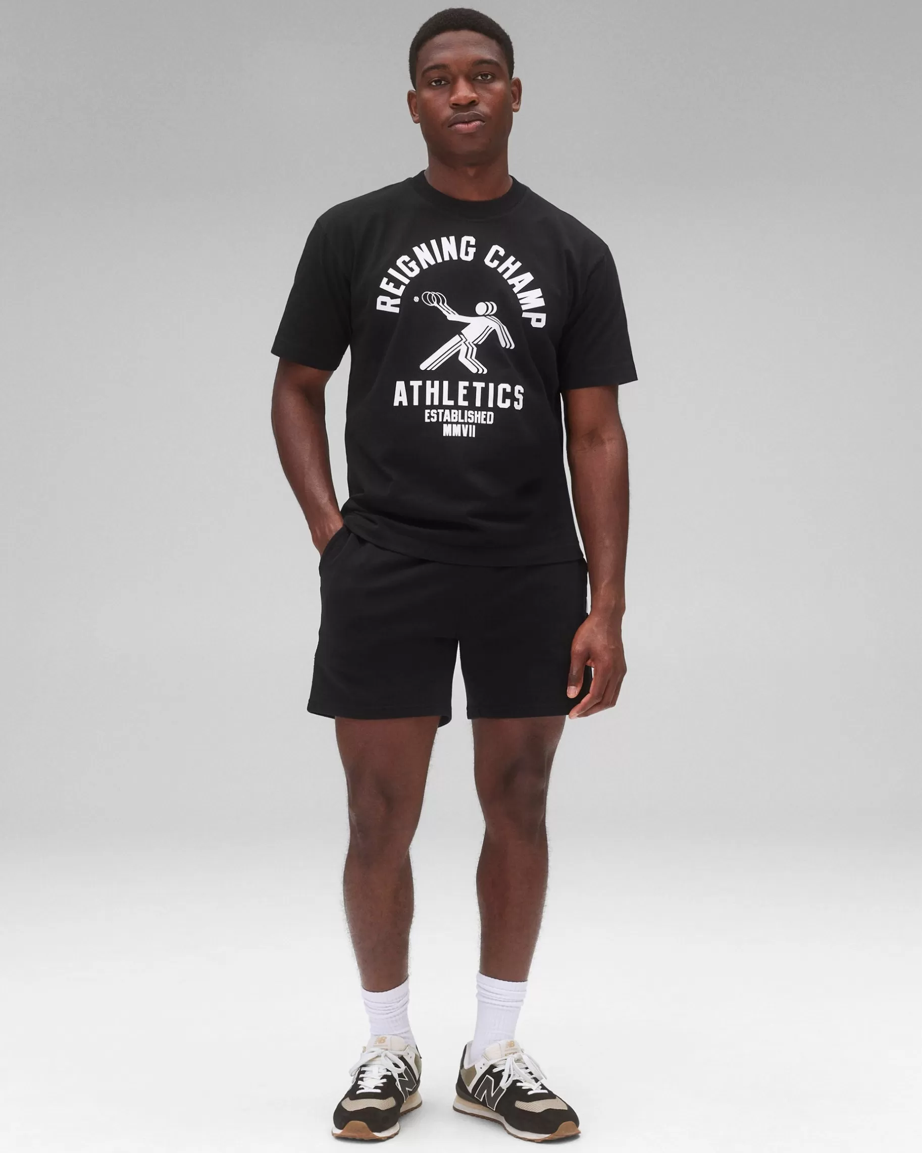 Midweight Jersey Pictogram T-Shirt | Reigning Champ New