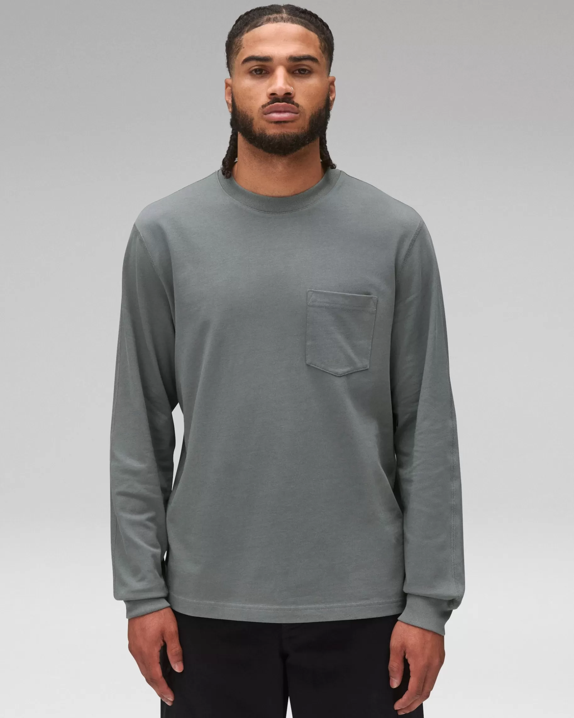 Midweight Jersey Standard Pocket Long Sleeve | Reigning Champ Cheap