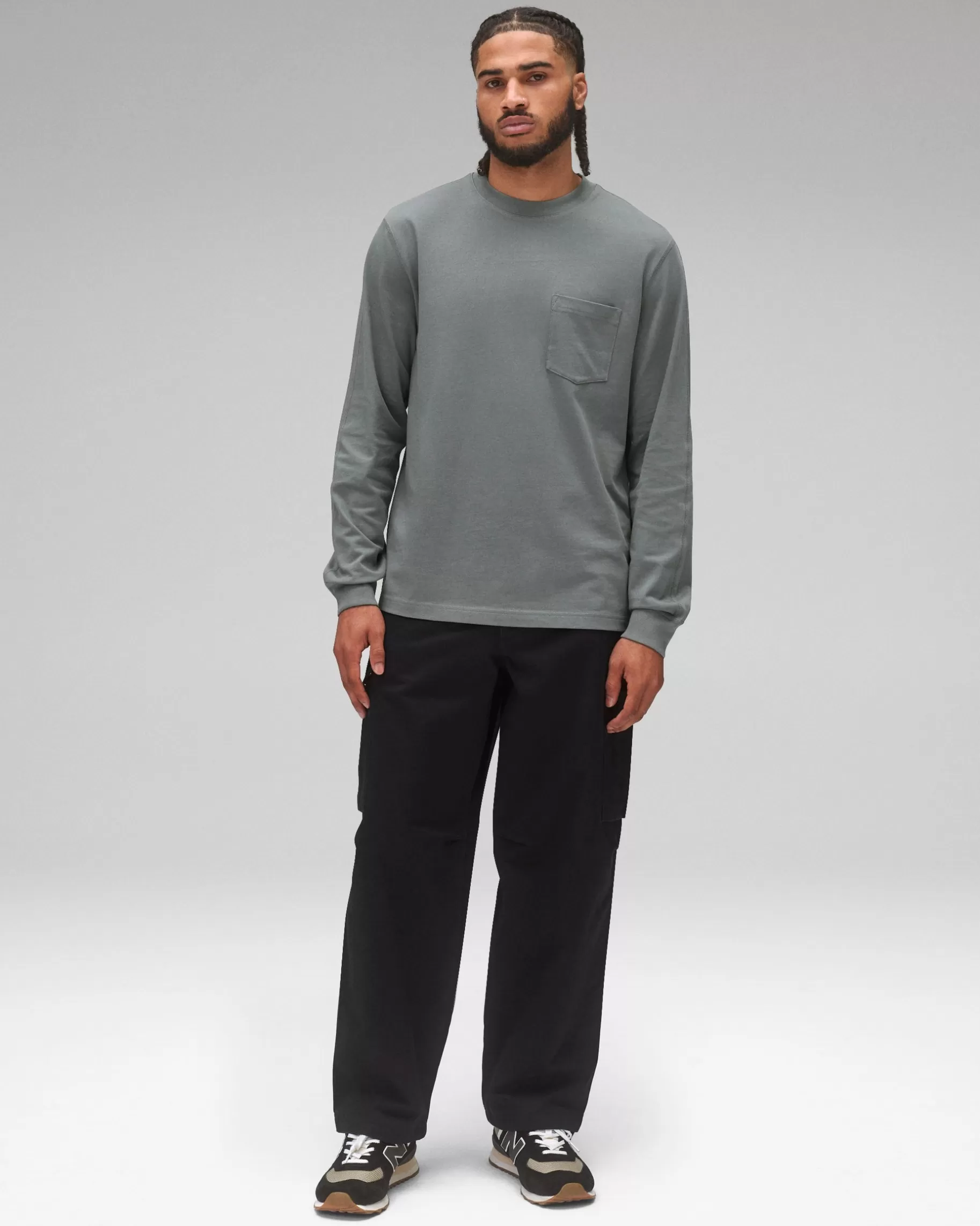 Midweight Jersey Standard Pocket Long Sleeve | Reigning Champ Cheap